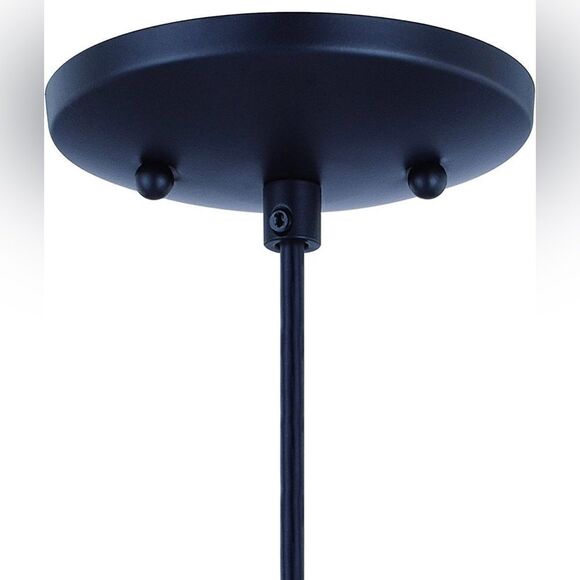 VAXCEL Milano Bronze Mini Pendant Ceiling Light Blue Glass - Picture 2 of 7